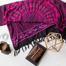 Load image into Gallery viewer, Valentina - Raspberry Sarong/ Tapestry
